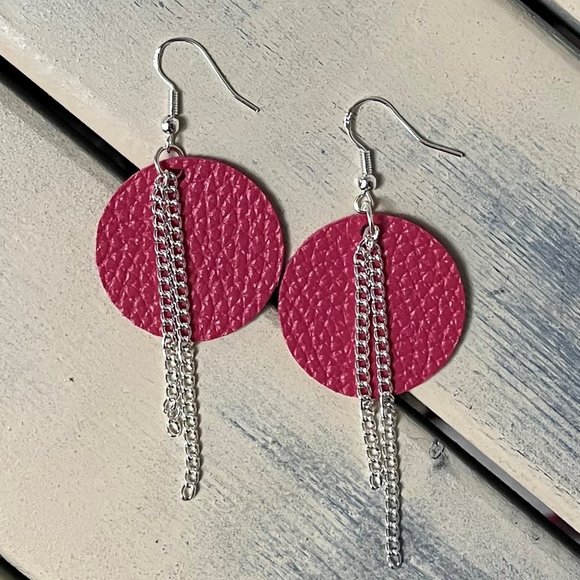 3/$35 Handmade Leather Earrings - Picture 3 of 15